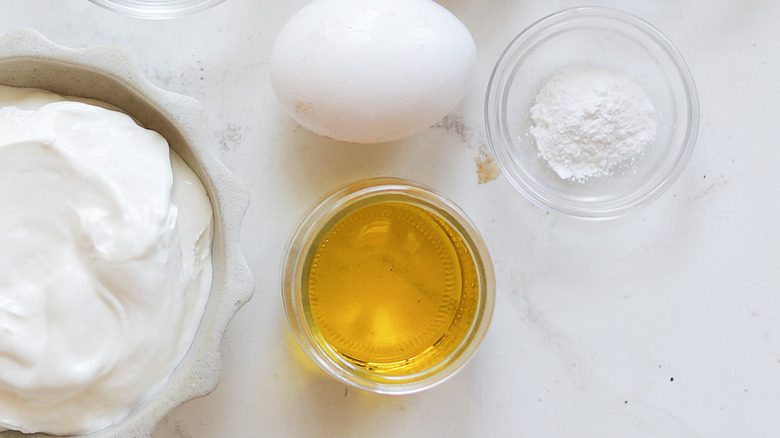 Small jar with olive oil