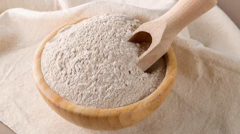 Bowl of groundnut flour