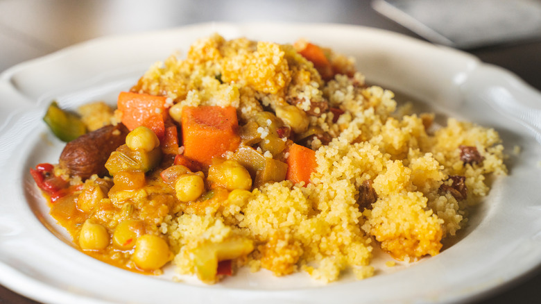 Moroccan couscous dish