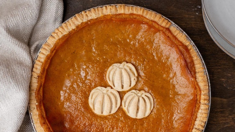 Baked pumpkin pie