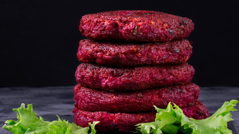 Beet burger patties 