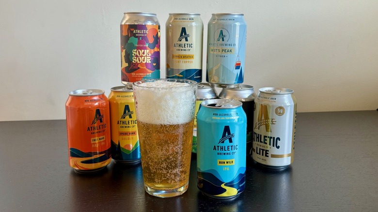 Poured glass Athletic N/A beer