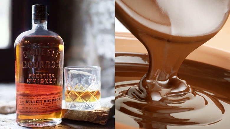 bulleit bourbon and milk chocolate