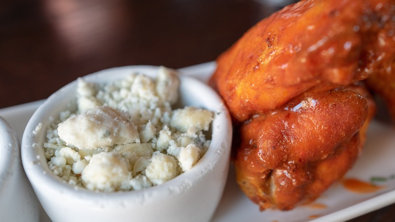 wings and blue cheese