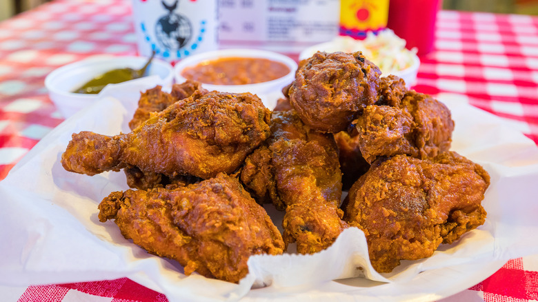 Basket of Gus's World Famous Fried Chicken