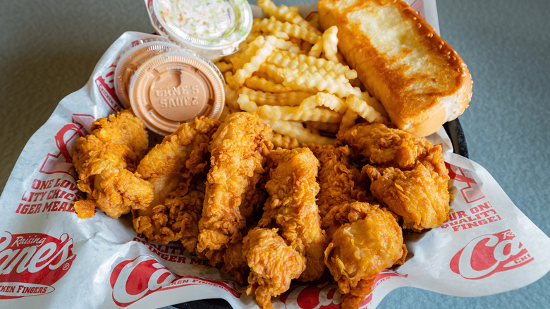 Raising Cane's chicken finger basket