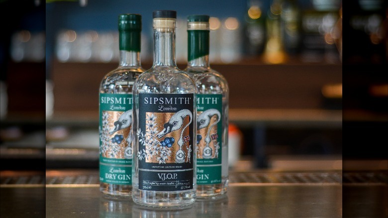 bottles of sipsmith gin