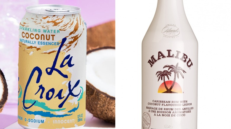 Coconut La Croix and Malibu