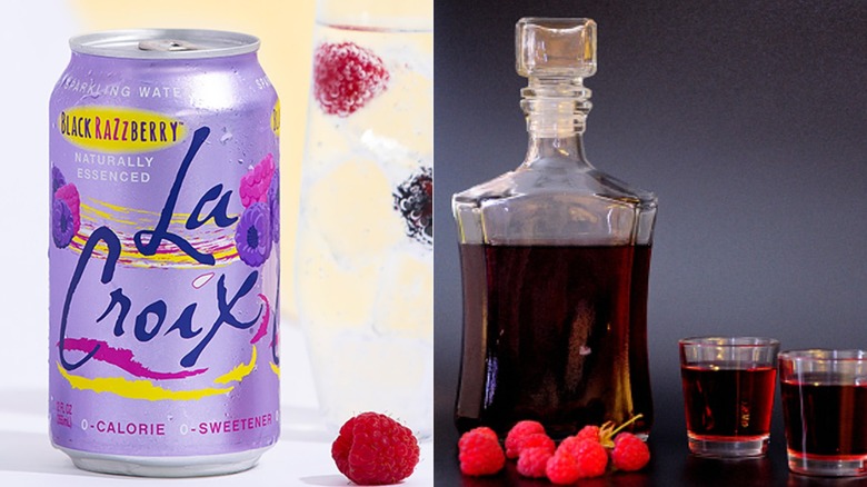 Black Razzberry La Croix and framboise