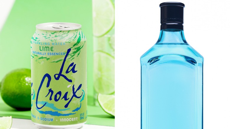 Lime La Croix and gin