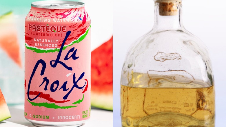 Pasteque La Croix and tequila 