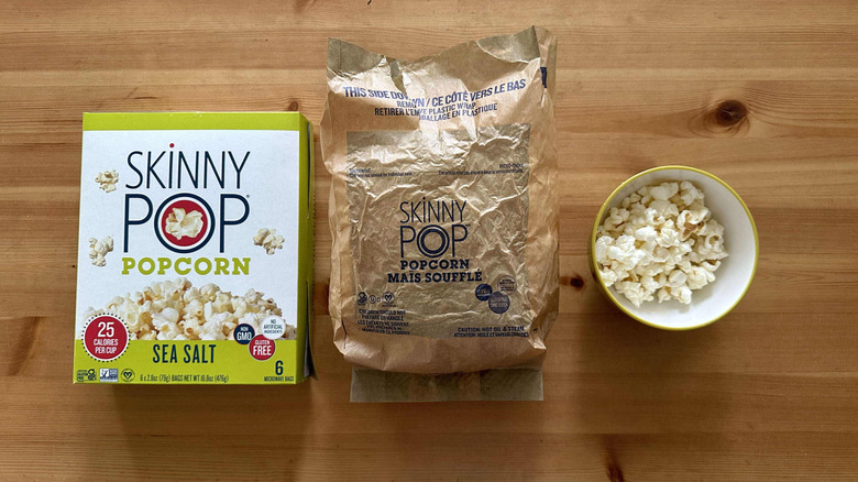 Skinny Pop microwave popcorn