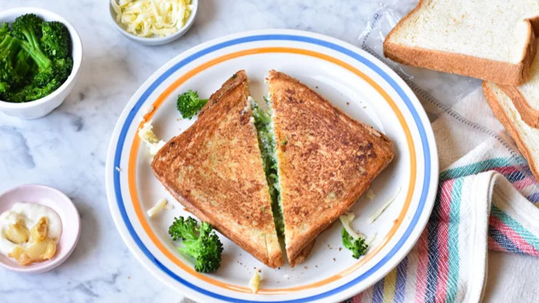 broccoli cheddar panini