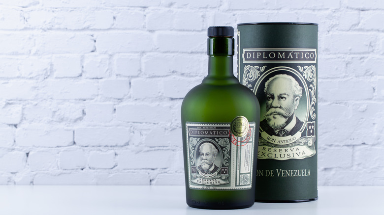 Diplomatico Venezuelan rum bottle