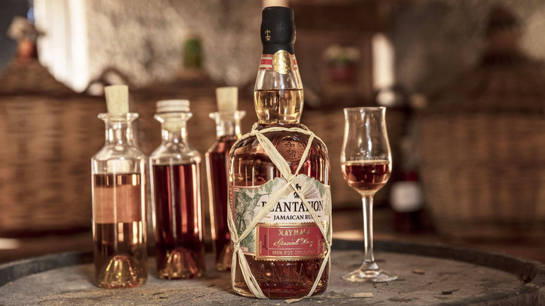 bottle of Plantation Xaymaca rum