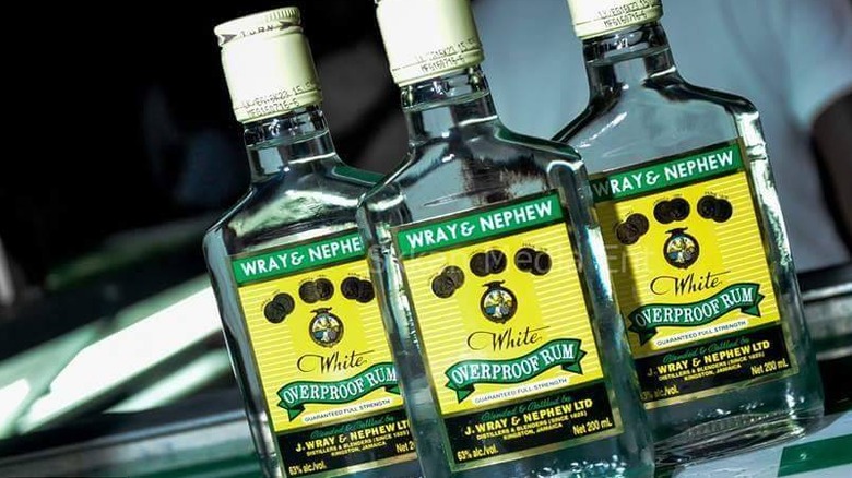 bottles of Wray & Nephew Overproof Rum