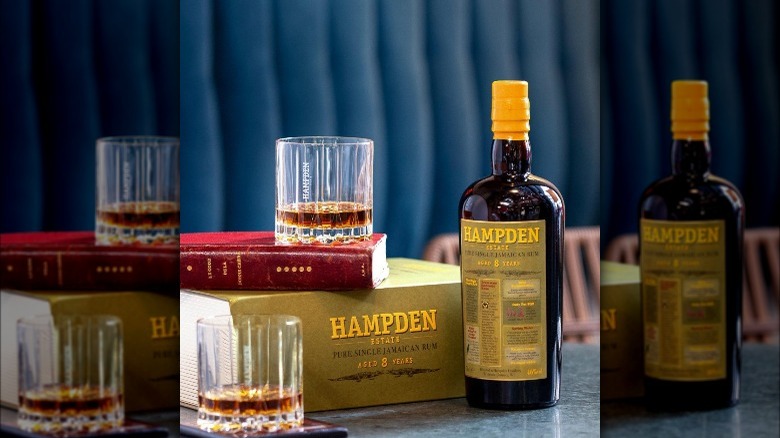 Bottle of Hampden 8 year rum