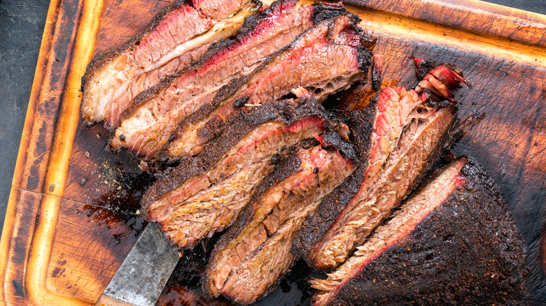 BBQ steak with rub