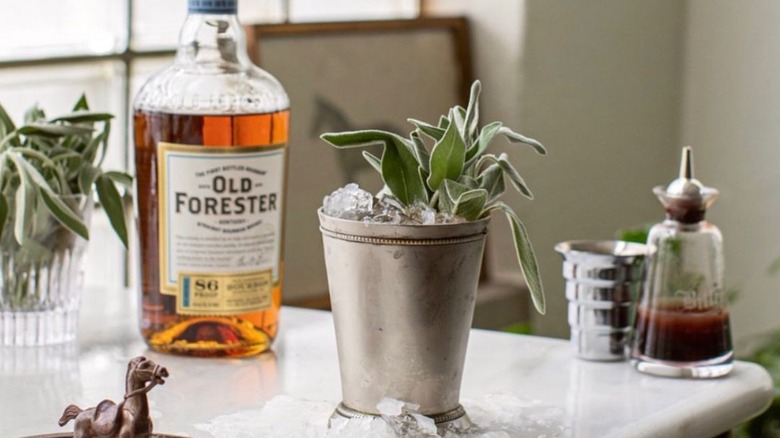 An Old Forester sage julep