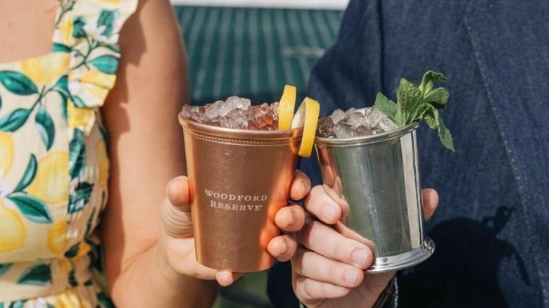 A toast with Woodford juleps