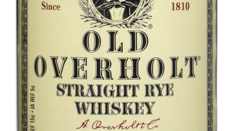 Old Overholt label