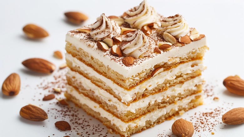 layered almond cake