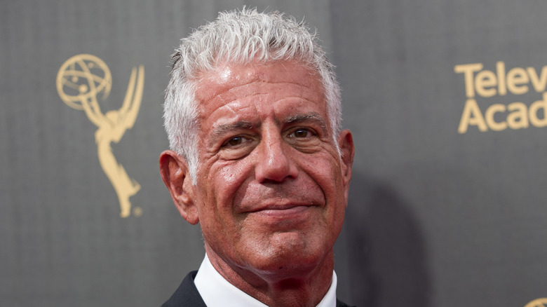 Anthony Bourdain smiling