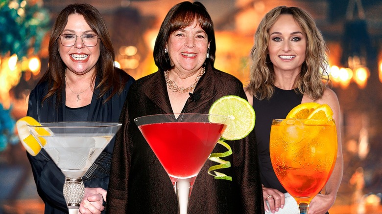 Celebrity chefs with cocktails