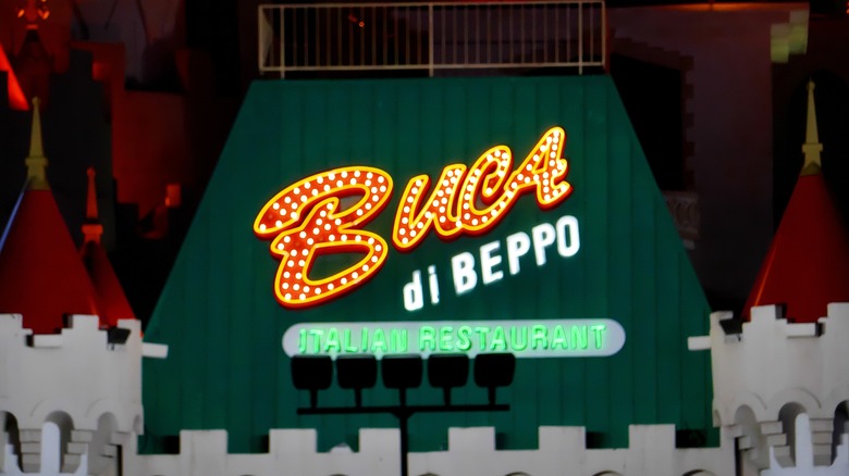 Buca di Beppo sign