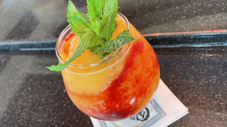 Frozen Georgia Peach cocktail