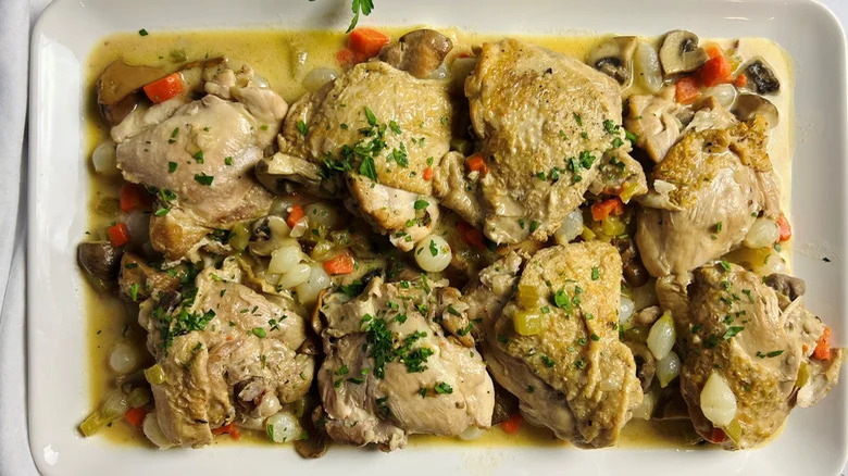 chicken mushroom fricassee