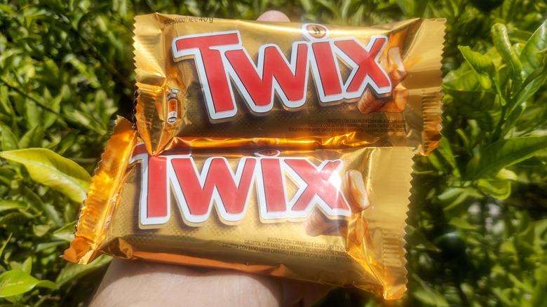 Twix in person's hand