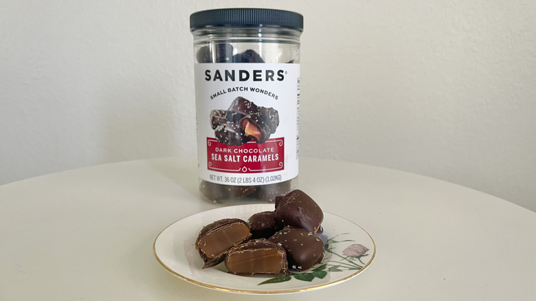 sanders dark chocolate sea salt caramels