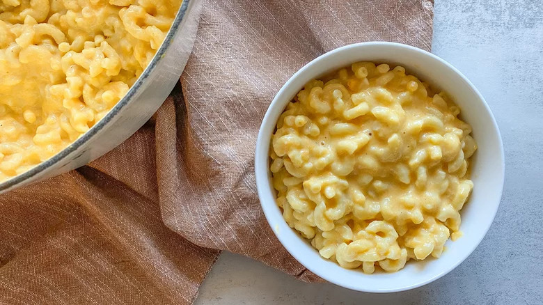 Bowl of macaroni and cheese