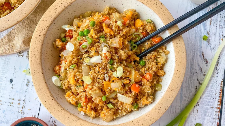 Fried rice with quinoa 