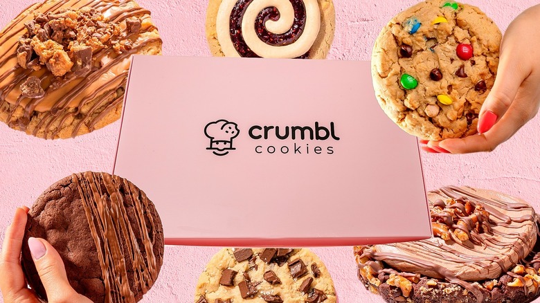 Crumbl Cookies box