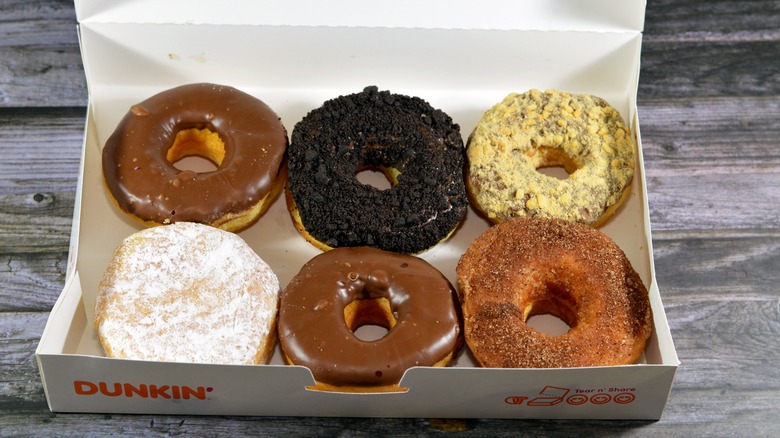 assorted donuts from Dunkin'