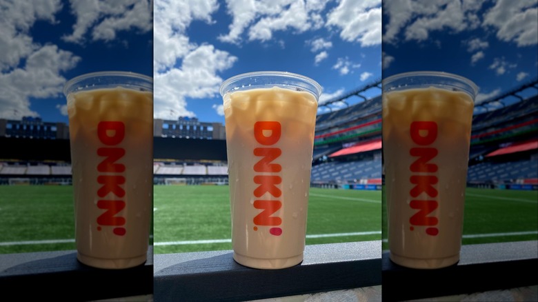 Dunkin' iced coffee at stadium