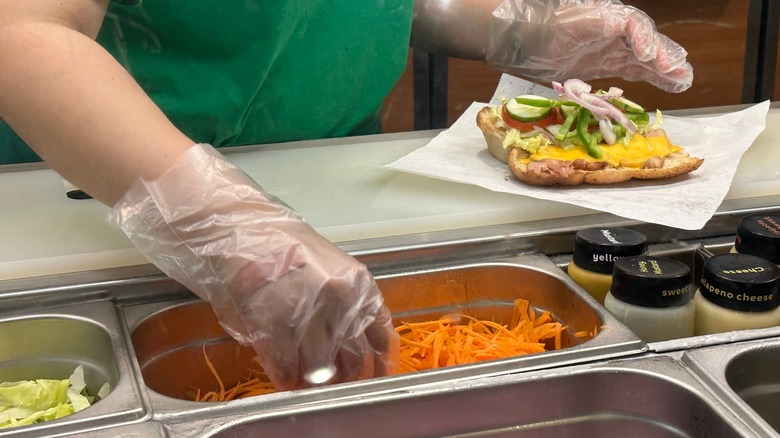 Preparation of a Subway sandwich