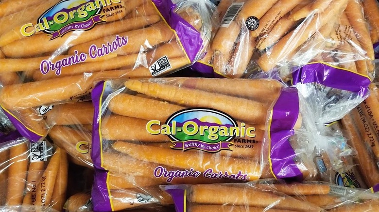 Bags of Cal-Organic carrots