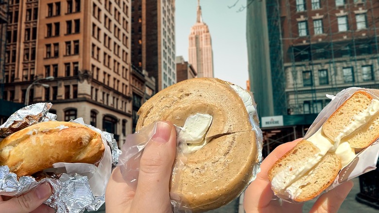 A selection of gluten-free bagels from New York City