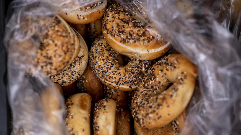 A bag of bagels