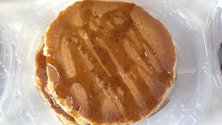 IHOP Original Buttermilk Pancakes stack on white table