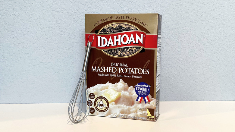 Idahoan instant mashed potatoes box