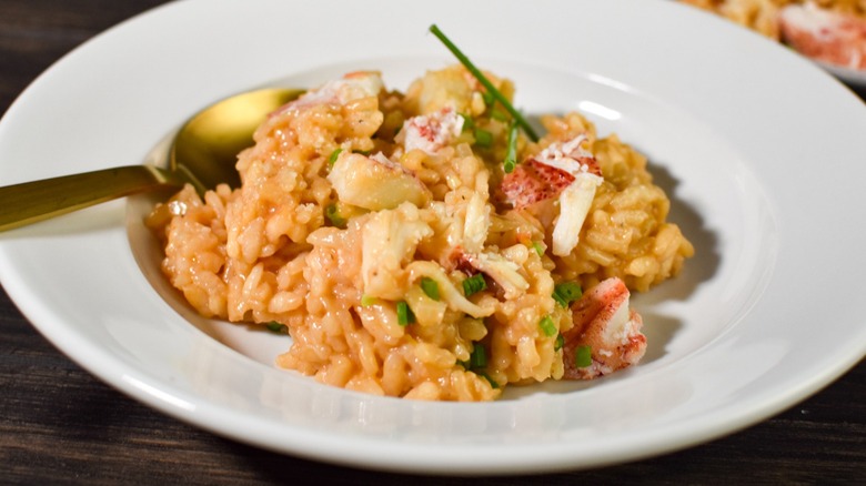 A plate of lobster risotto