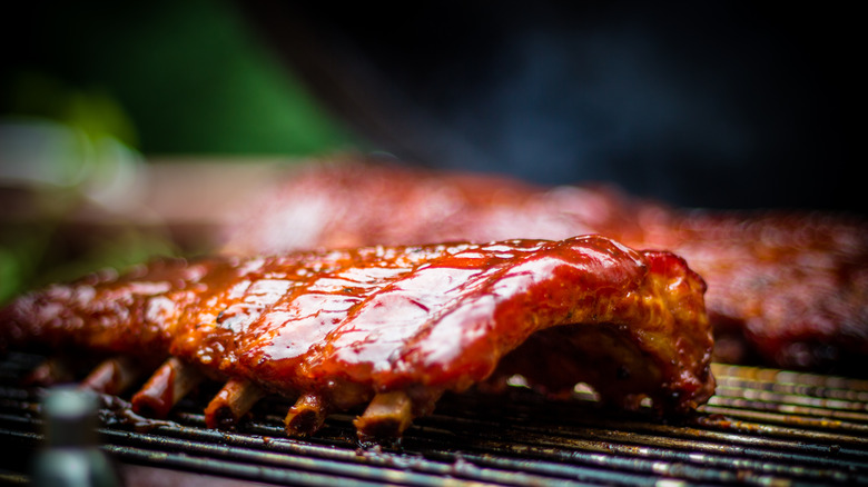 Grilled baby back ribs