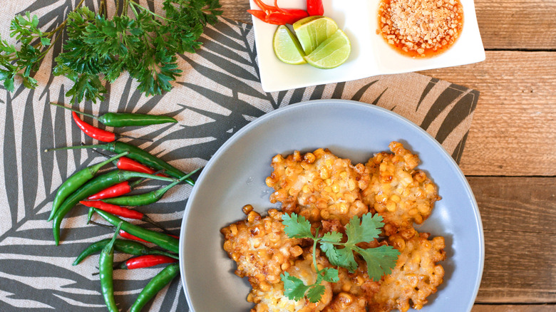 fried corn fritters