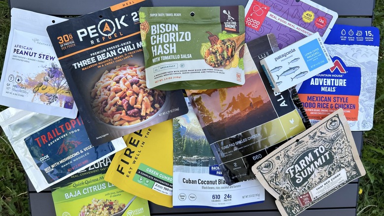 12 brands' backpacking meals