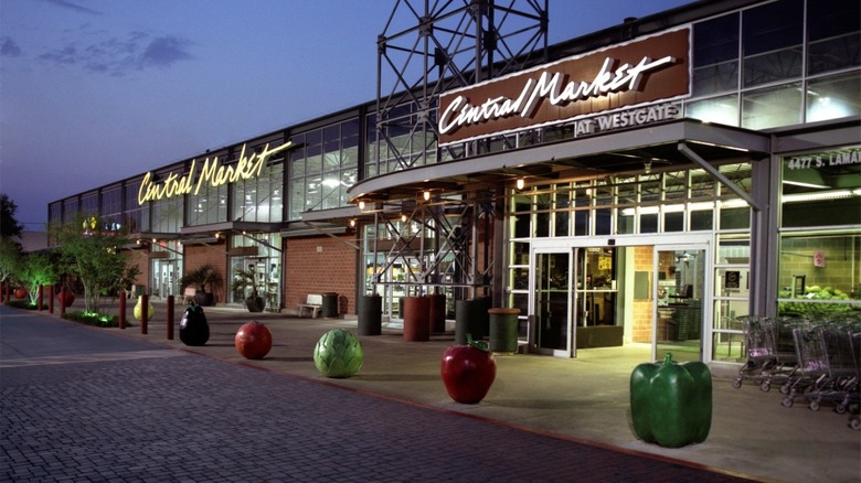 Central Market grocery store entrance 