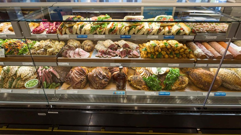 Whole Foods Market prepared foods display case